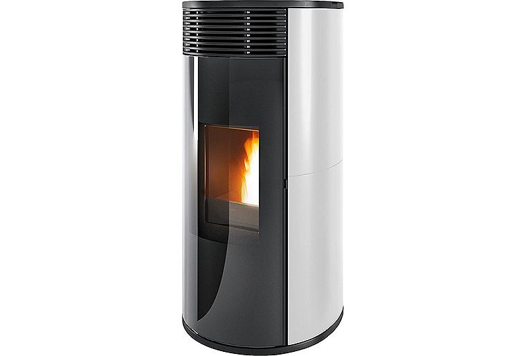 Pelletofen MCZ Pad Hydromatic 18 R, Grundgerät mit Verkleidung Weiß Keramik plan, 17,7 KW Pelletofen MCZ Pad Hydromatic 18 R, Grundgerät mit Verkleidung Weiß Keramik plan, 17,7 KW