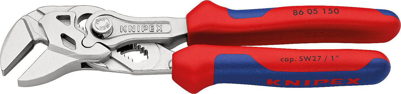 Zangenschlüssel KNIPEX vernickelt L=150 mm mit Mehrkomponenten-Griff Zangenschlüssel KNIPEX vernickelt L=150 mm mit Mehrkomponenten-Griff
