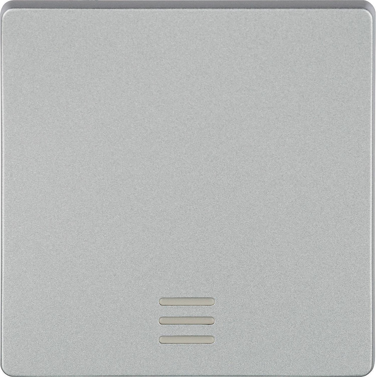 Wippe m. Fenster/ aluminiummetall. 55 mm x 55 mm Schutzart IP20 / 1 Stück