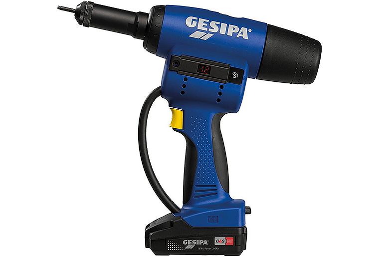 Akku-Blindnietmutternzange GESIPA 18 V FIREBIRD PRO mit 1x 2,0 Ah Akku, Setzkraft: 15000 N, M4, M5, M6