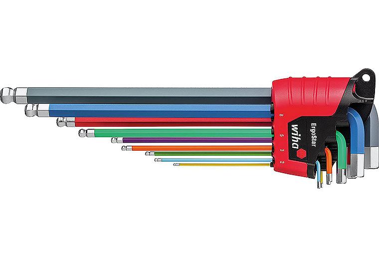 Winkelschlüssel-Set Wiha® Sechskant-Kugelkopf, 10-teilig Winkelschlüssel-Set Wiha® Sechskant-Kugelkopf, 10-teilig