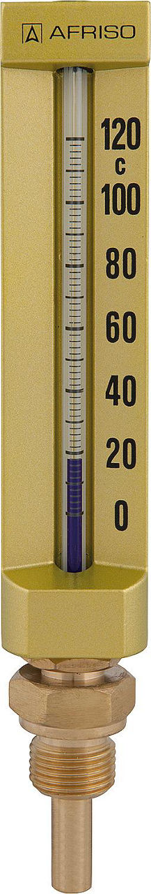 Maschinenthermometer VMTh 110 0/120°C 63mm, G1/2B MS, Gerade Maschinenthermometer VMTh 110 0/120°C 63mm, G1/2B MS, Gerade