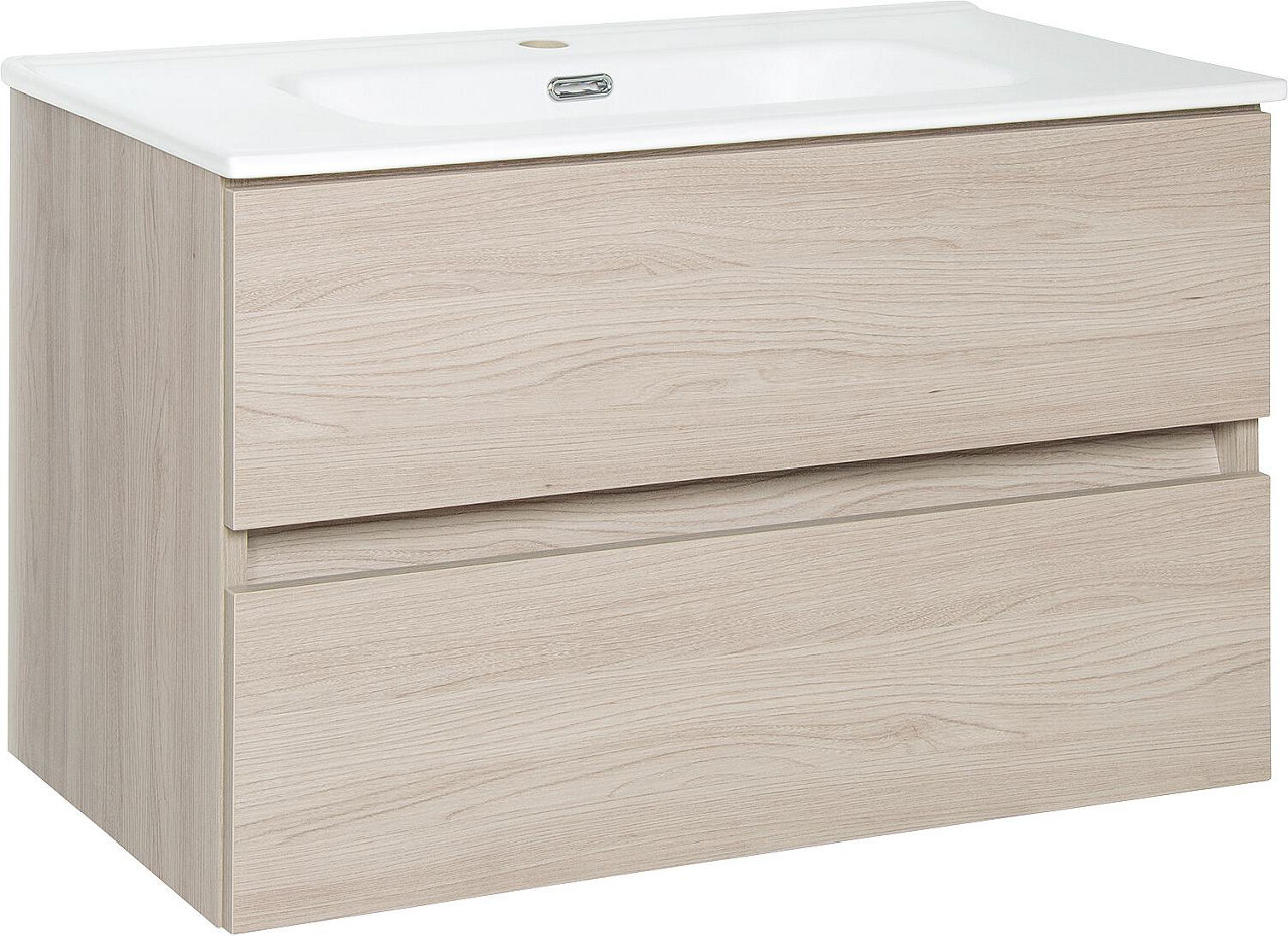 WTU+Keramik-WT Kora, Ulme Rousseau, 2 Auszüge, 805x516x470mm WTU+Keramik-WT Kora, Ulme Rousseau, 2 Auszüge, 805x516x470mm