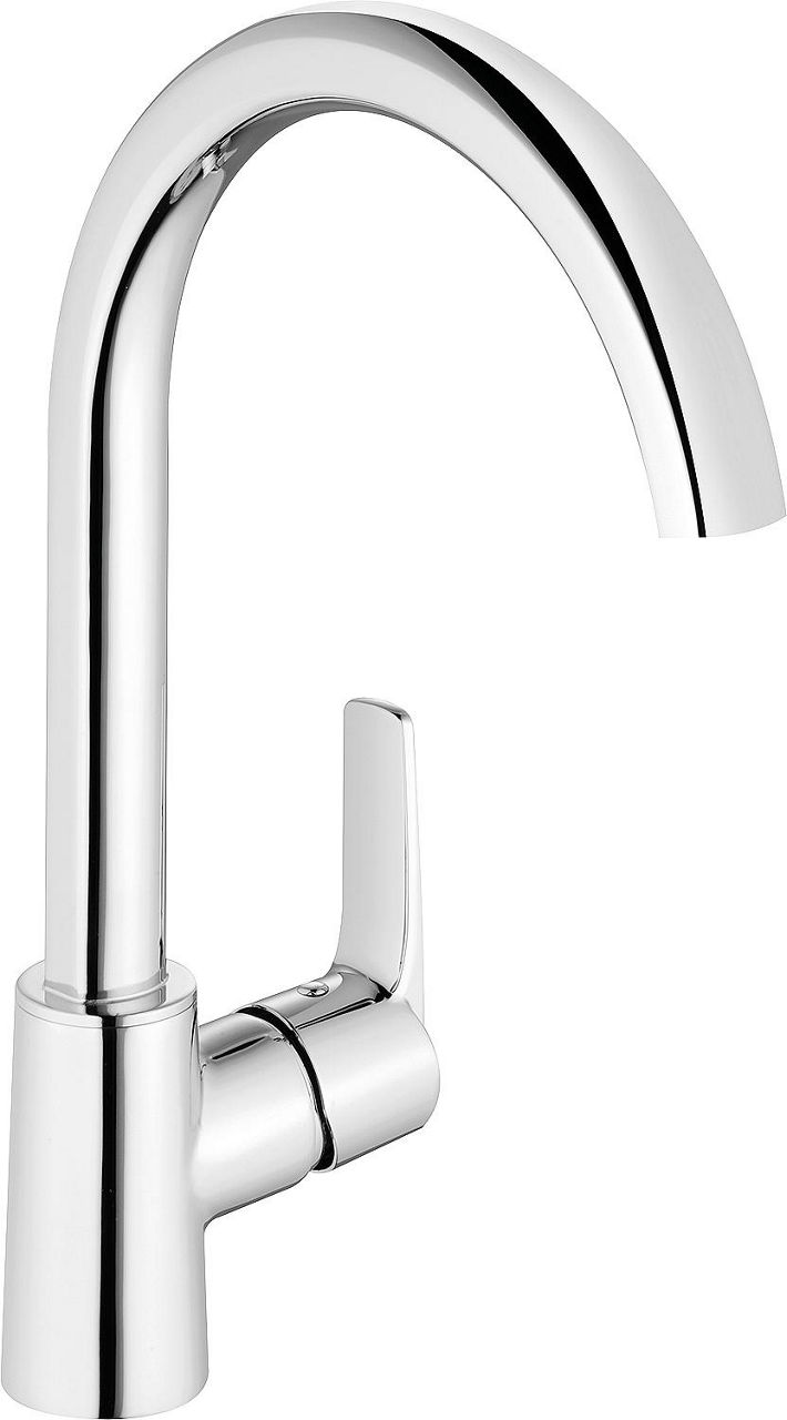 Spültischmischer Heinrichschulte Alpha 300 ND Schwenkauslauf Ausladung 200 mm chrom