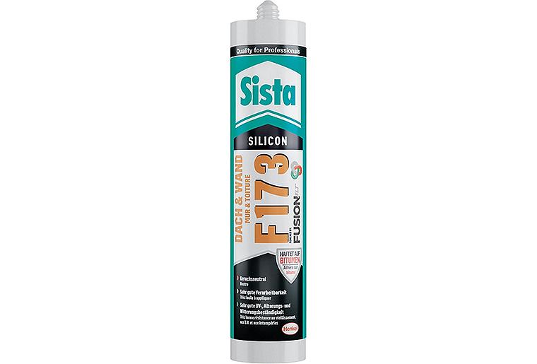 Dach-Silikon SISTA F173 Dach & Wand transparent 300ml Kartusche Dach-Silikon SISTA F173 Dach & Wand transparent 300ml Kartusche