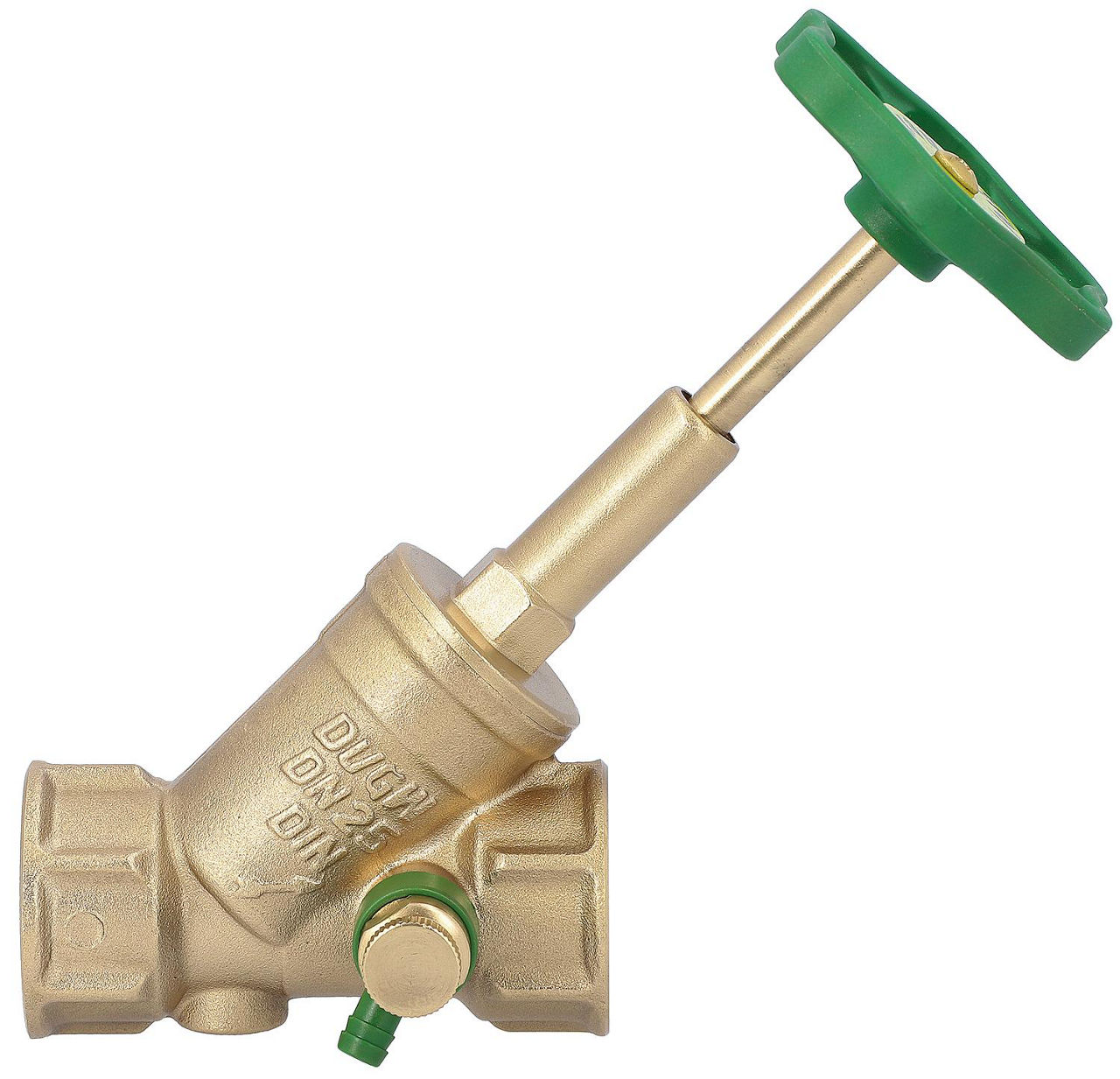 Schrägsitzventil DIN-DVGW mit Entleerung DN 20 3/4" Schrägsitzventil DIN-DVGW mit Entleerung DN 20 3/4"