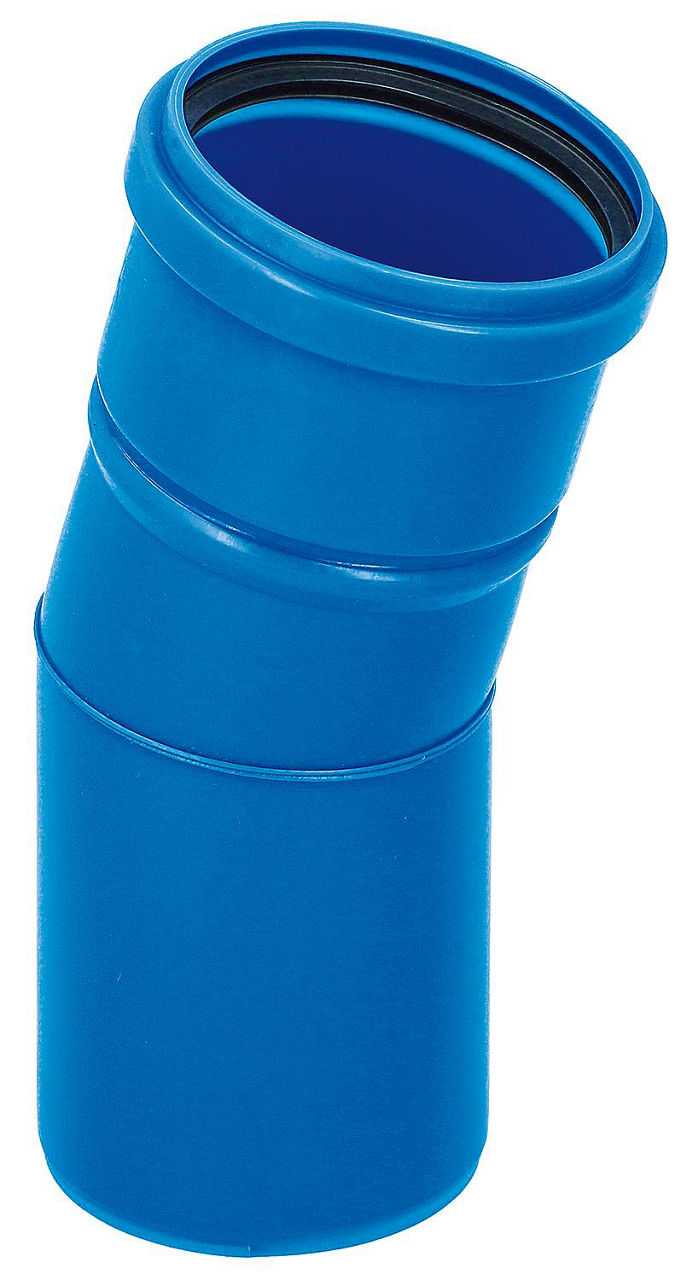CondensBlue Bogen einwandig, 15° DN160 CondensBlue Bogen einwandig, 15° DN160