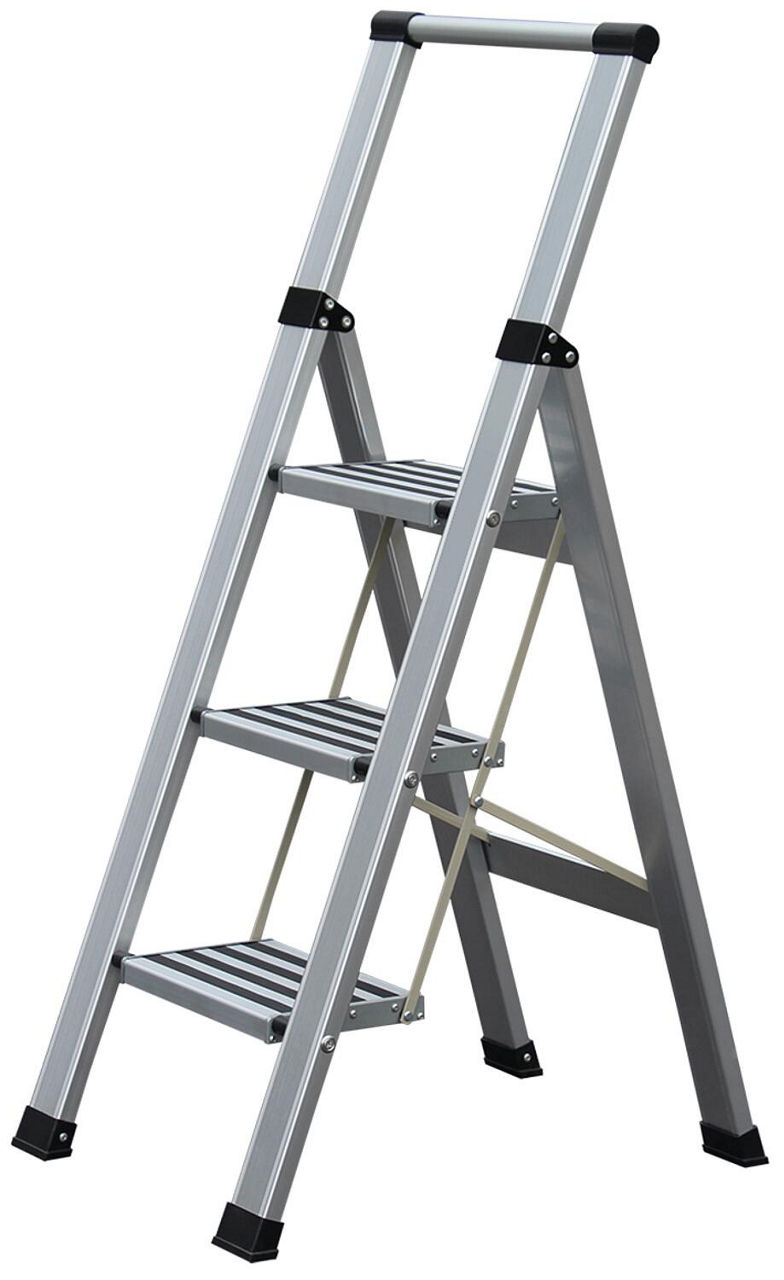Stufen-Stehleiter Step+Store 3-stufig mit Haltebügel Stufen-Stehleiter Step+Store 3-stufig mit Haltebügel