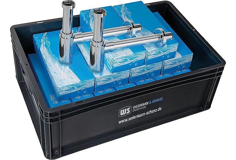 Design-Siphon, Messing verchromt, Vorteilspaket, DN32 (1 1/4"), 32x x250 mm inkl. WS-Box Design-Siphon, Messing verchromt, Vorteilspaket, DN32 (1 1/4"), 32x x250 mm inkl. WS-Box