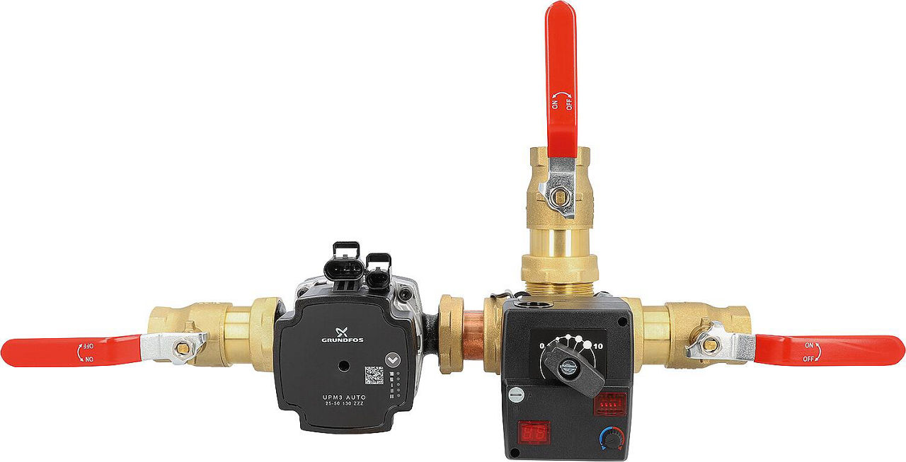 Ladeventileinheit ACGE Pumpe Grundfos UPM3 Auto L25-50 DN25 Festwert