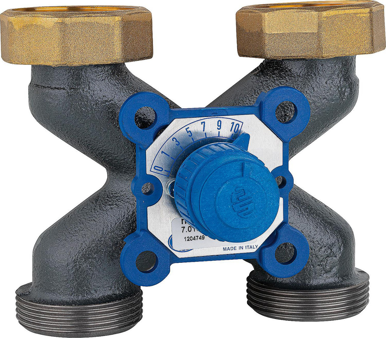 Vierwegemischer Grauguß VMX-X 90, G 1 1/2'' 2 x Flansch / KVS 8 Vierwegemischer Grauguß VMX-X 90, G 1 1/2'' 2 x Flansch / KVS 8