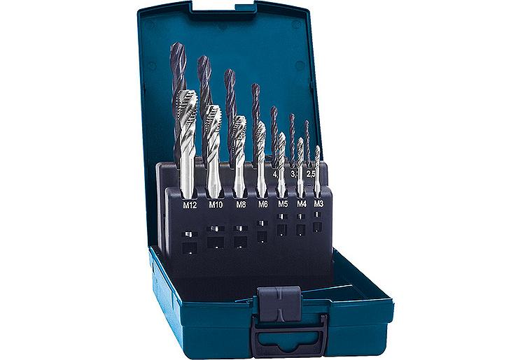 Setverpackung Typ BlueBox mit Maschinengewindebohrern HSSG/RSP, M 3 - M 12 Setverpackung Typ BlueBox mit Maschinengewindebohrern HSSG/RSP, M 3 - M 12