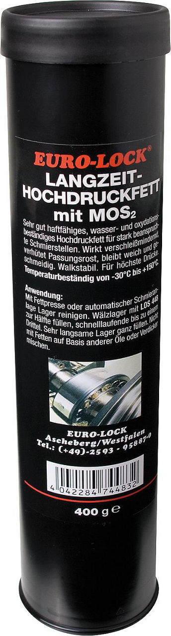 Langzeit-Hochdruckfett mit MoS² EURO-LOCK LOS 448, 400g Kartusche
