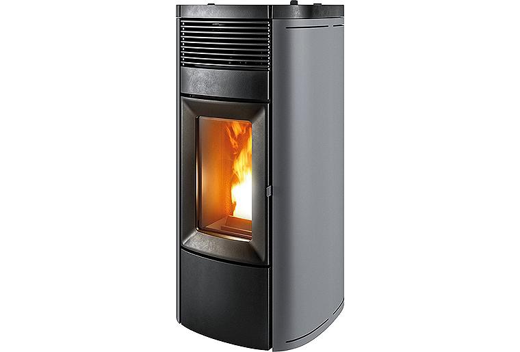 Pelletofen MCZ Musa Air 10 R, Grundgerät mit Verkleidung Silber Metall, 10 KW Pelletofen MCZ Musa Air 10 R, Grundgerät mit Verkleidung Silber Metall, 10 KW