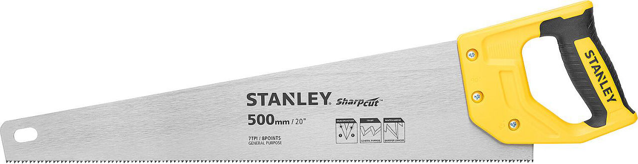 Fuchsschwanzsäge Stanley® SharpCut™ Länge (mm): 500, grobe Zahnteilung Fuchsschwanzsäge Stanley® SharpCut™ Länge (mm): 500, grobe Zahnteilung