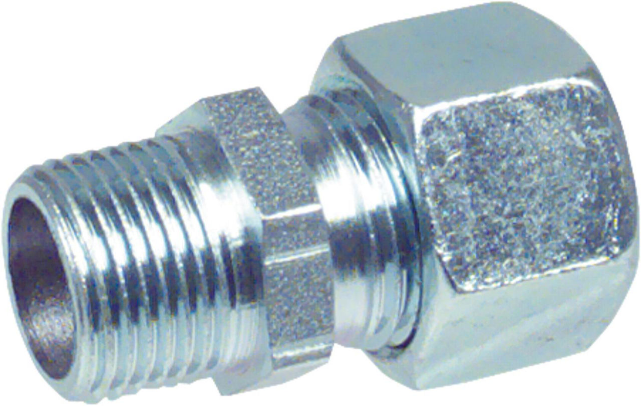 Stopfbuchs-Verschraubung SBV R 3/8" 8 mm Stahl Stopfbuchs-Verschraubung SBV R 3/8" 8 mm Stahl