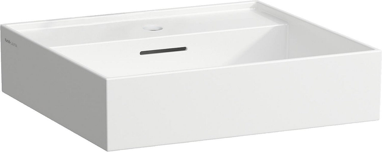 Waschtisch Laufen Kartell 500x460mm, weiß, mit Überlauf, 1 Hahnloch mittig Waschtisch Laufen Kartell 500x460mm, weiß, mit Überlauf, 1 Hahnloch mittig
