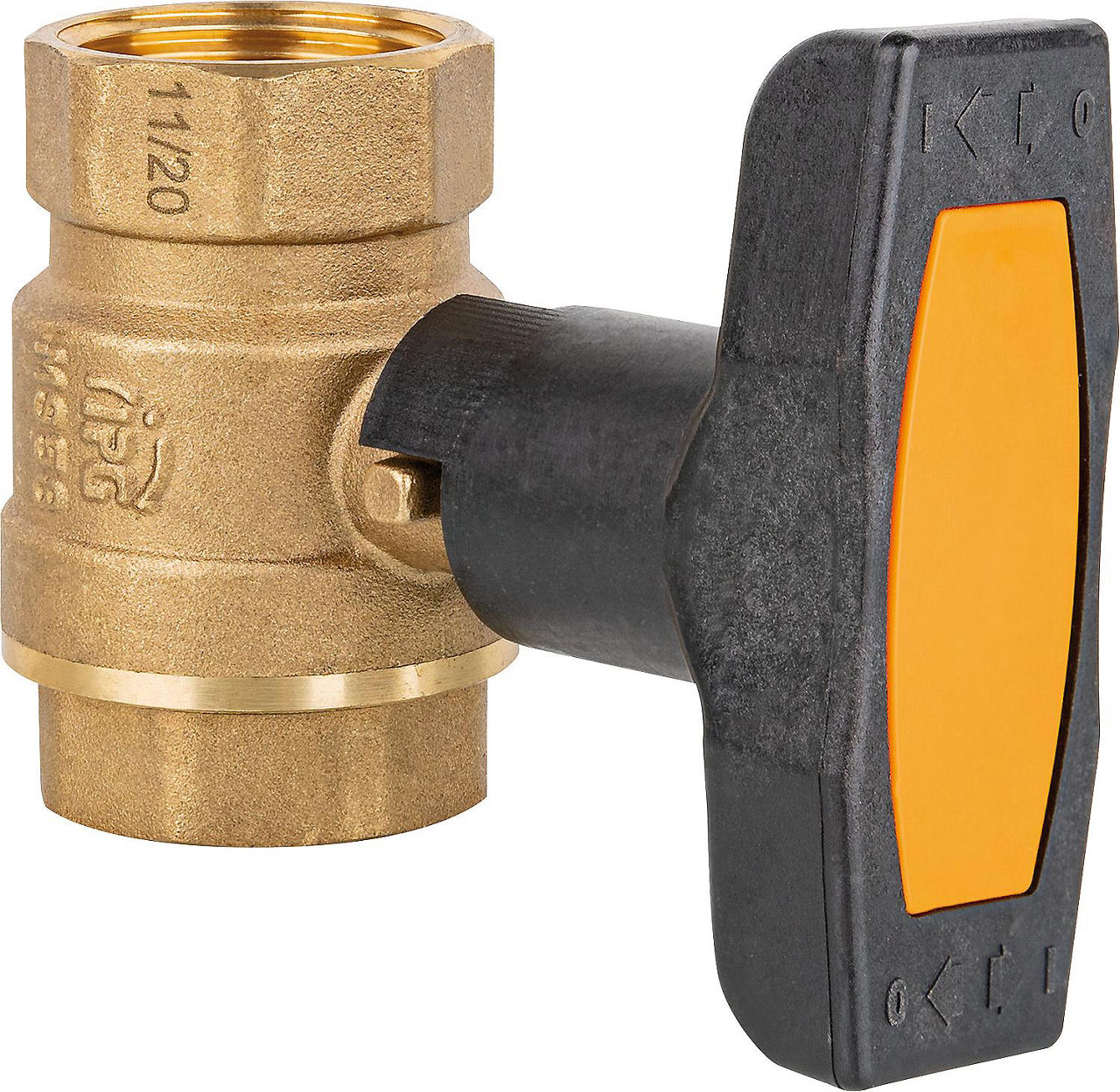 Solar-Isolier-T-Kugelhahn Typ G DN20 (3/4") IG voller Durchgang