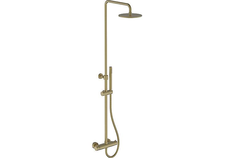 Brause-System Comallo mit Thermostat Soft Brass
