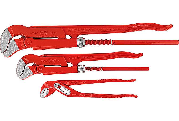 S-Maul-Rohrzangen/Wasserpumpenzange-Satz VBW® 3-tlg., 1", 1 1/4", Länge 250mm