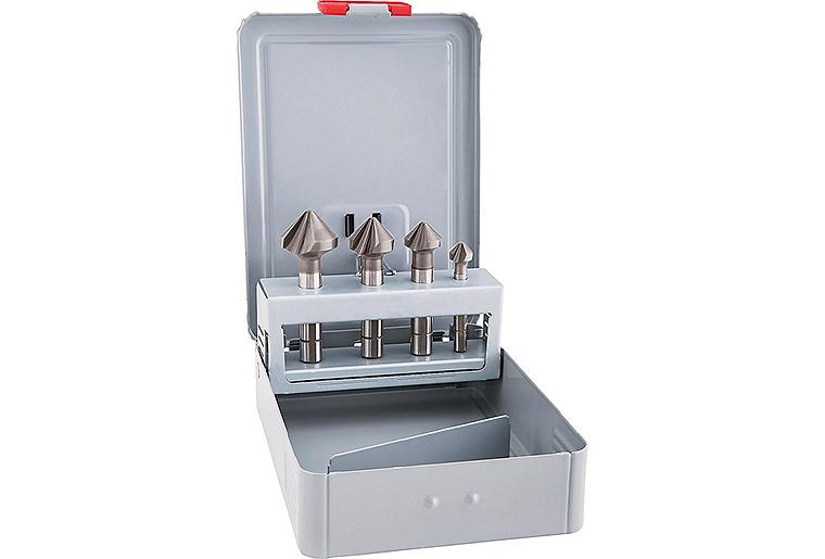 Kegelsenkerset ALPEN® DIN 335 C 4-teilig in Metallkassette