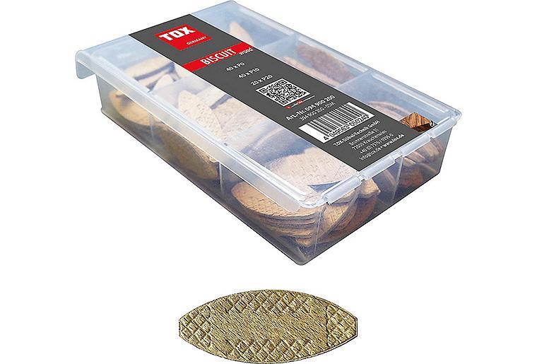 TOX Holz Flachdübel Miniset Biscuit Wood 100-teilig TOX Holz Flachdübel Miniset Biscuit Wood 100-teilig