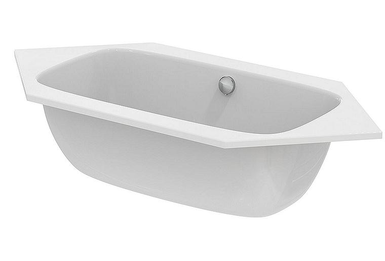 Sechseck-Badewanne Ideal Stadard i.life BxHxT: 1900x465x900 mm, Inhalt: 260 l, Acryl weiß