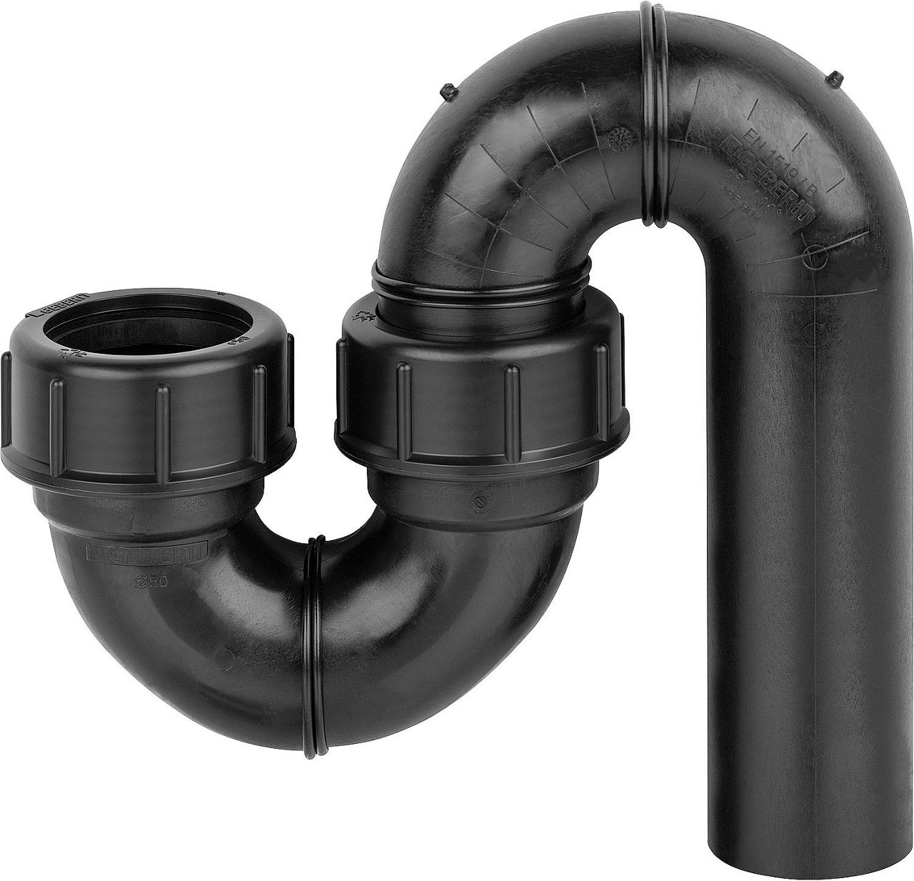 Siphon zu Rohbau-Set CleanLine Ausführung senkrecht, DN50 Siphon zu Rohbau-Set CleanLine Ausführung senkrecht, DN50