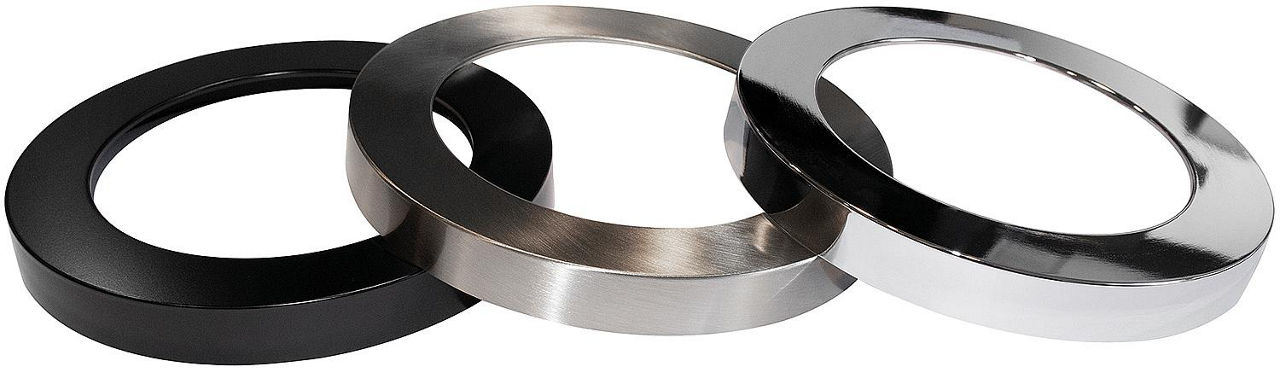 Frontring für 12205…, nickel matt, rund Frontring für 12205…, nickel matt, rund