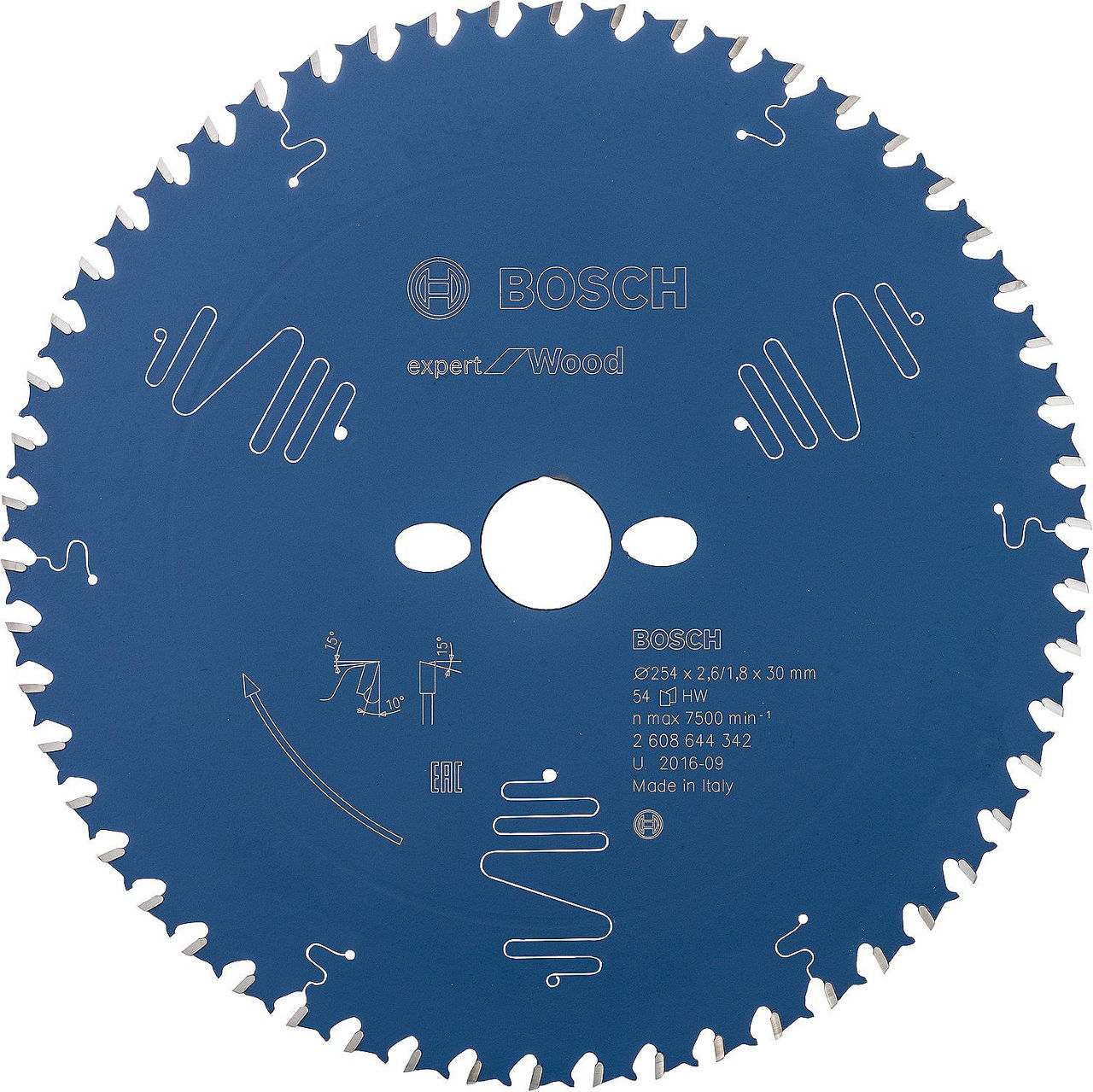 Kreissägeblätter BOSCH D=254x30mm 54 Zähne zum Sägen in Holz Kreissägeblätter BOSCH D=254x30mm 54 Zähne zum Sägen in Holz