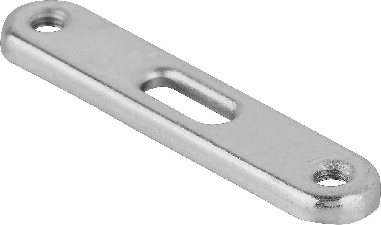 Doppelbefestigungsplatten Achsmaß 85mm, M8, Stahl verz.