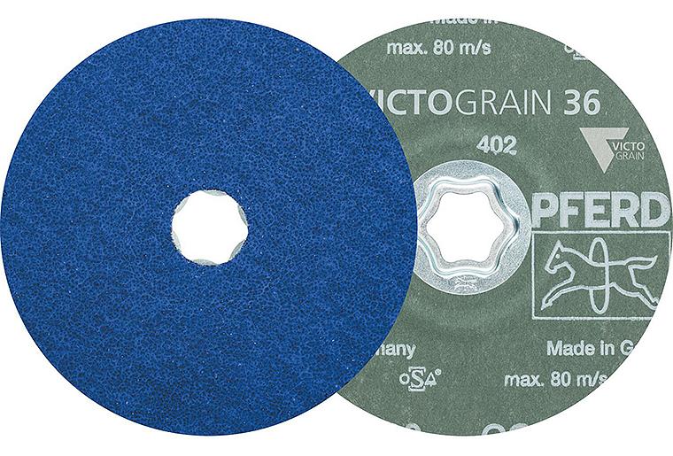Fiberscheibe Pferd COMBICLICK, Ø 125 mm, Körnung COOL36 Fiberscheibe Pferd COMBICLICK, Ø 125 mm, Körnung COOL36