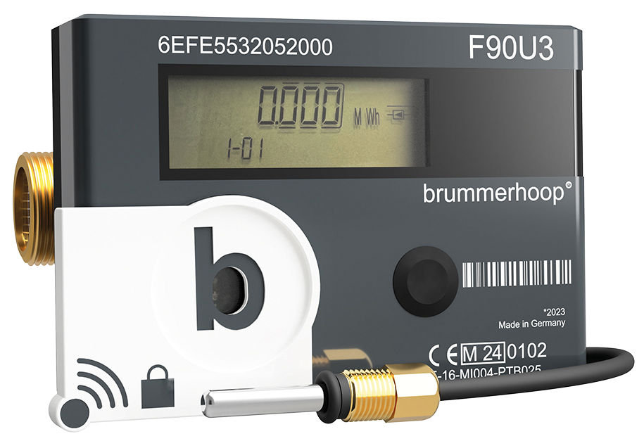 Kompakt-Ultraschallenergiezähler F90U3 WKMZ Funk Qp 0,6 m³, DN15, 110mm