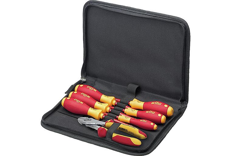 Werkzeug-Set Wiha® Schraubendreher und Seitenschneider, 7- teilig, mit Werkzeugmappe Werkzeug-Set Wiha® Schraubendreher und Seitenschneider, 7- teilig, mit Werkzeugmappe
