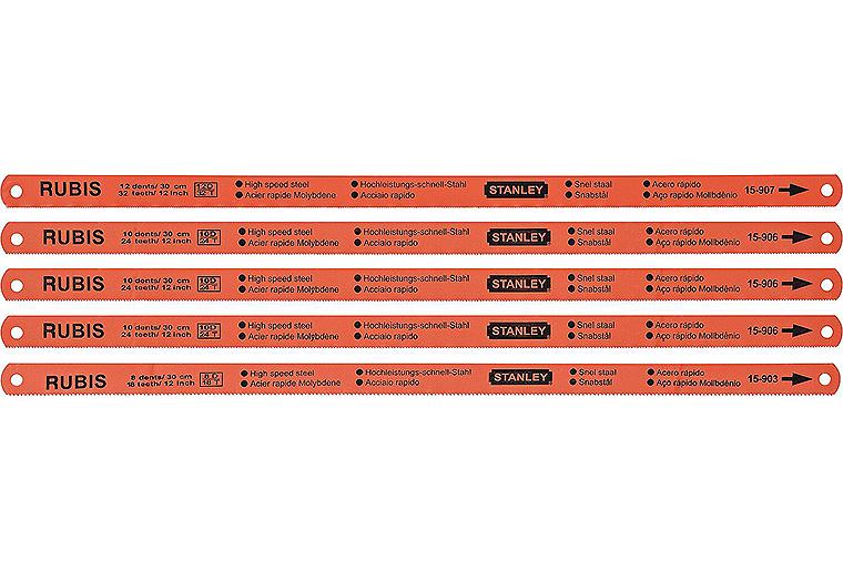 Metallsägeblatt-Set Stanley® HSS 5-teilig, Länge (mm): 300