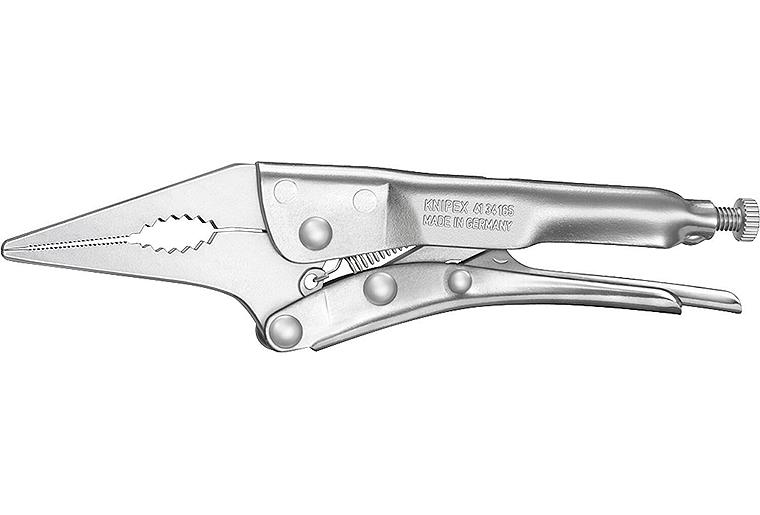 Gripzange vernickelt schmale lange Backen Länge 165mm Gripzange vernickelt schmale lange Backen Länge 165mm