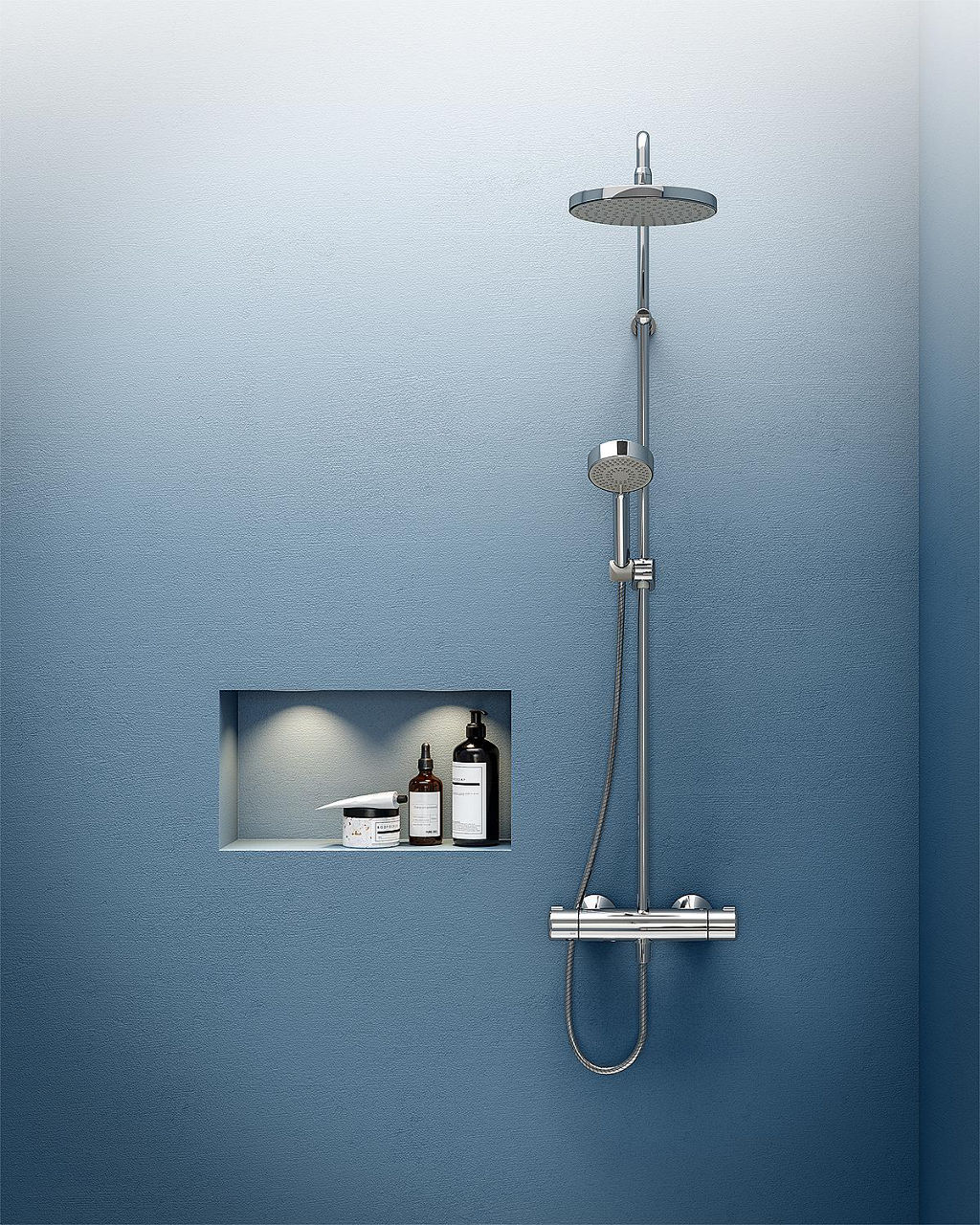 Brause-System Hansa Hansamicra mit Thermostat chrom