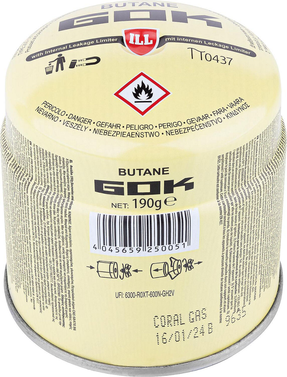 Gaskartusche 190g Gaskartusche 190g