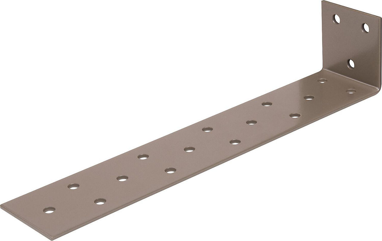Flachstahl-Betonanker DURAVIS® 205 x 40 x 40 mm, Material: Stahl, sendzimirverzinkt, Oberfläche: perlbeige RAL 1035 Flachstahl-Betonanker DURAVIS® 205 x 40 x 40 mm, Material: Stahl, sendzimirverzinkt, Oberfläche: perlbeige RAL 1035