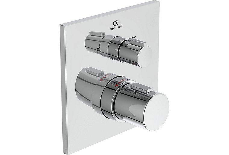 UP-Wannenthermostat Ideal Standard Ceratherm C100 Rosette 163x163 mm chrom UP-Wannenthermostat Ideal Standard Ceratherm C100 Rosette 163x163 mm chrom
