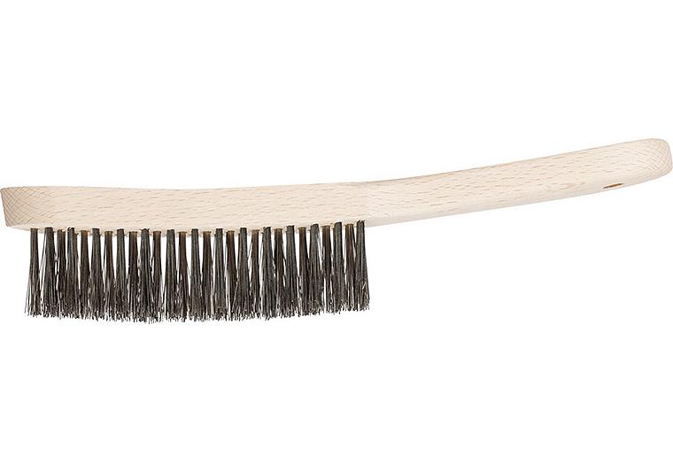 Kehlnahtbürste Pferd HBK, Edelstahldraht Ø 0,35 mm, 3-reihig Kehlnahtbürste Pferd HBK, Edelstahldraht Ø 0,35 mm, 3-reihig