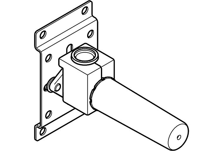 UP-Wandwinkel Dornbracht 1/2" IG x 1/2" IG, mit Manschette schallgedämmt UP-Wandwinkel Dornbracht 1/2" IG x 1/2" IG, mit Manschette schallgedämmt