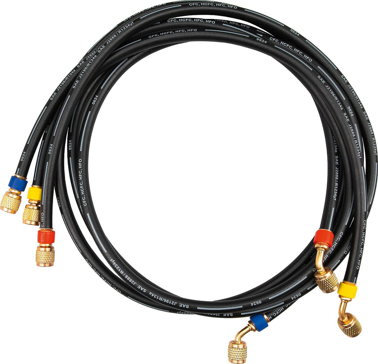 Schlauchset 3er 1/4"-5/16"SAE, 7/16``-1/2``UNF testo 0554 2116