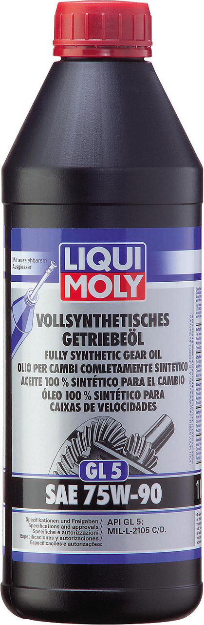 Getriebeöl vollsynthetisch LIQUI MOLY (GL5) SAE 75W-90, 1l Flasche
