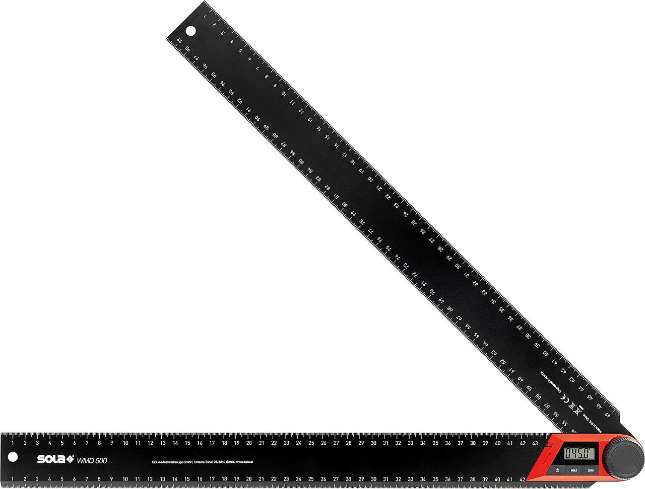 Digitaler Winkelmesser sola® WMD 500 Länge (mm): 500 Digitaler Winkelmesser sola® WMD 500 Länge (mm): 500