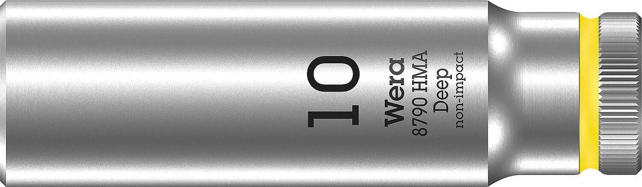 Außensechskant-Steckschlüsseleinsatz Wera 8790 HMA Deep mit 1/4"-Antrieb, metrisch, lang, SW 10,0 x 50 mm Außensechskant-Steckschlüsseleinsatz Wera 8790 HMA Deep mit 1/4"-Antrieb, metrisch, lang, SW 10,0 x 50 mm