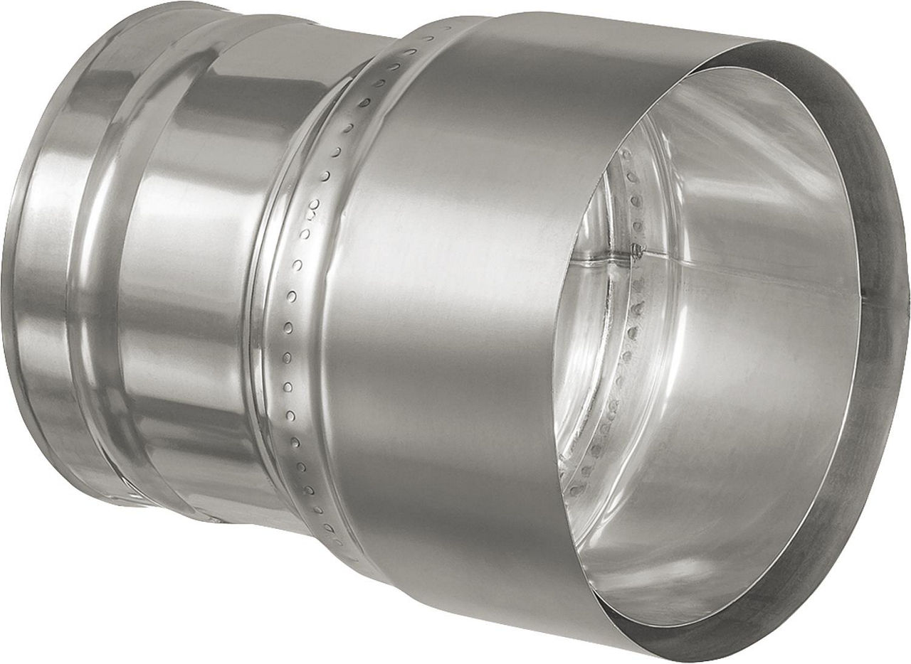 Wandfutter-Übergang 130 mm Rauch- rohr(2,0mm) auf 150 mm Kamineinzug