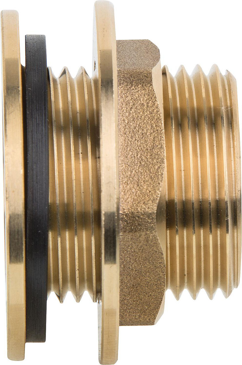 Tankdurchführung Messing DN25 (1") Tankdurchführung Messing DN25 (1")