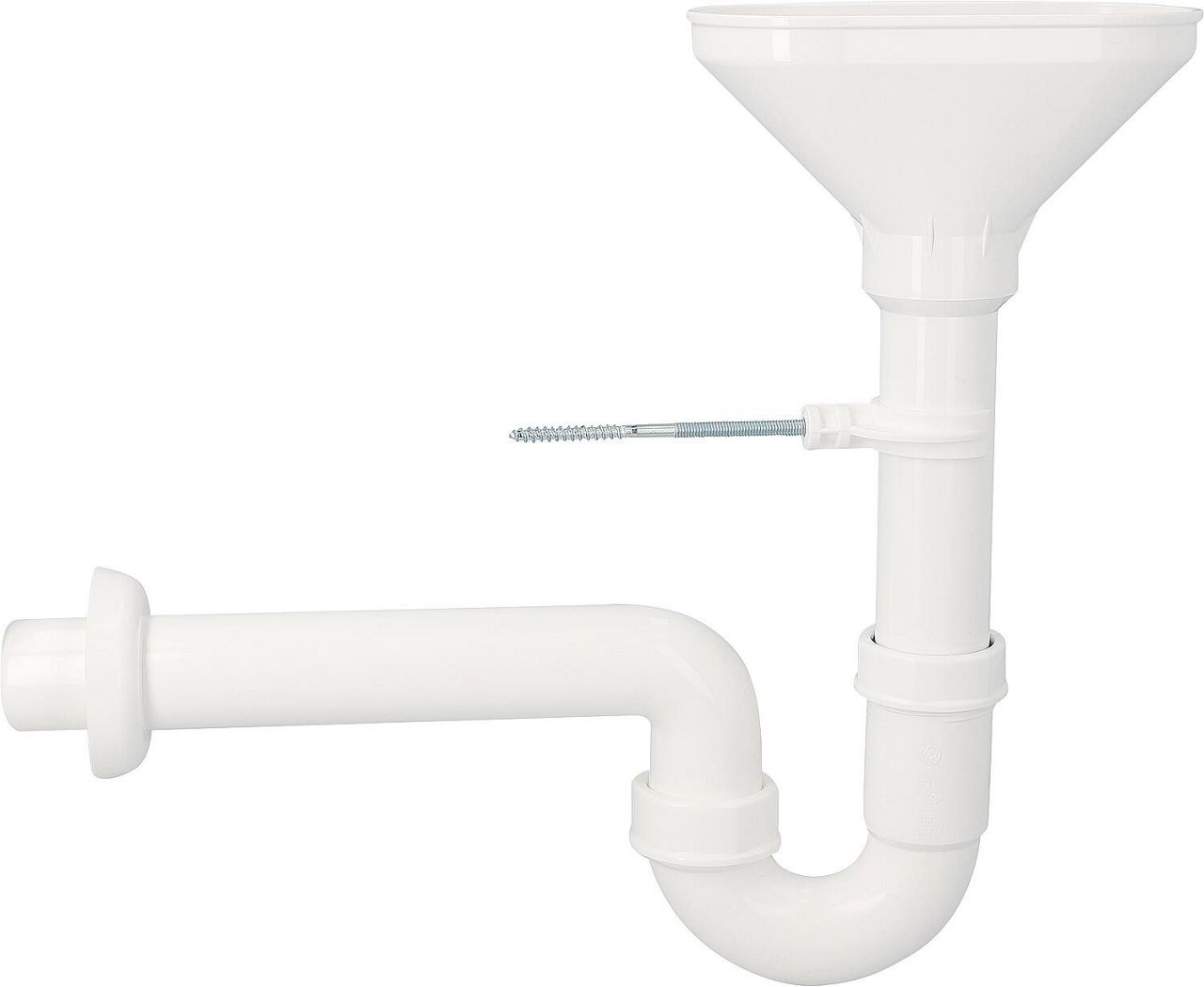 Trichtersiphon DN40 inkl. Wandbefestigung Trichtersiphon DN40 inkl. Wandbefestigung