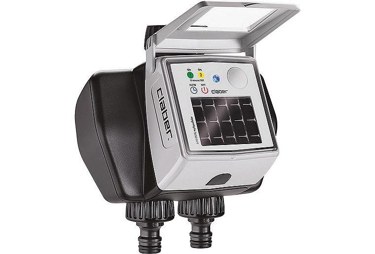 Bewässerungscomputer-Zweikreis "Dual Myaquasolar", Solarbetrieben